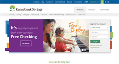 Desktop Screenshot of kennebunksavings.com
